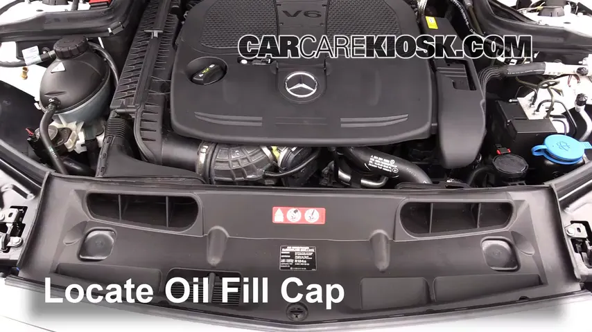 2013 Mercedes-Benz C300 4Matic Sport 3.5L V6 Aceite Agregar aceite